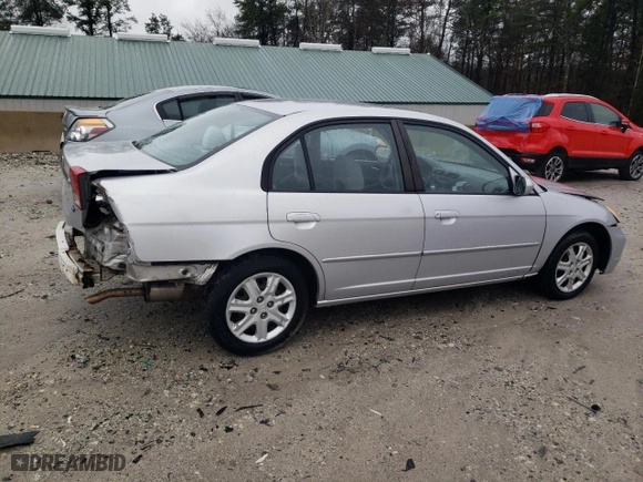 2003 Honda Civic EX with VIN 1HGES26793L036175, listed as a Copart auction lot 49296455 with 81,686 mi miles and Clean Title. Bid and sale history available at carsss.com. Image 3.