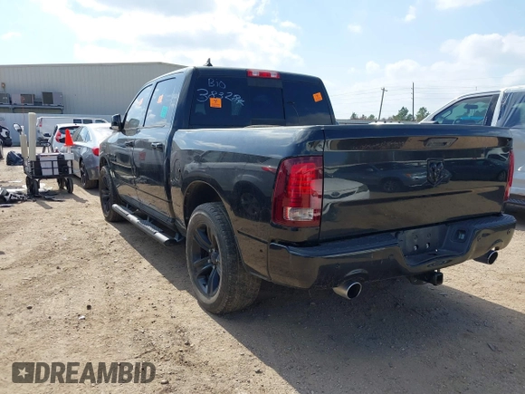 2016 Ram 1500 Sport with VIN 1C6RR6MT9GS383284, listed as a IAAI auction lot 41537068 with Not Provided miles. Bid and sale history available at carsss.com. Image 3.