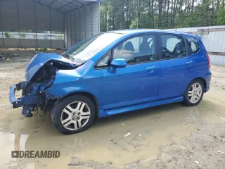 2007 Honda Fit Sport with VIN JHMGD38677S053823, listed as a Copart auction lot 56608345 with 169,479 mi miles and Salvage title. Bid and sale history available at DreamBid. Image 1.