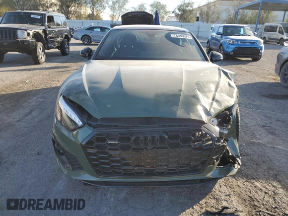 2023 Audi A5 S line Premium Plus z VIN WAUTAAF50PA068898, wystawiony jako Copart lot #78949974 z przebiegiem 2 453 mil mil oraz Szkoda całkowita • Salvage title. Historia ofert i sprzedaży dostępna na DreamBid. Obrazek 5.
