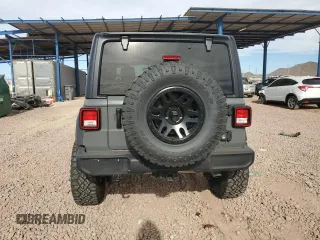 2022 Jeep Wrangler Unlimited Sport S with VIN 1C4HJXDN7NW168561, listed as a Copart auction lot 86703124 with 11,222 mi miles and Salvage Title. Bid and sale history available at carsss.com. Image 6.