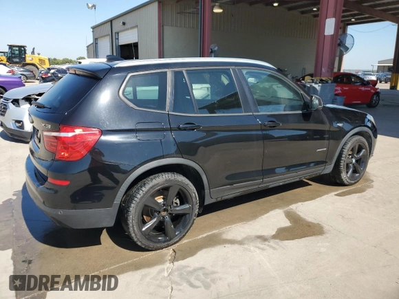2017 BMW X3 xDrive28i with VIN 5UXWX9C35H0W80200, listed as a Copart auction lot 43556204 with 80,252 mi miles and Clean Title. Bid and sale history available at DreamBid. Image 3.