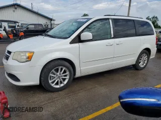 2014 Dodge Grand Caravan SXT z VIN 2C4RDGCG9ER155415, wystawiony jako Copart lot #58407605 z przebiegiem 173 723 mil mil oraz Szkoda całkowita • Salvage title. Historia ofert i sprzedaży dostępna na DreamBid. Obrazek 1.