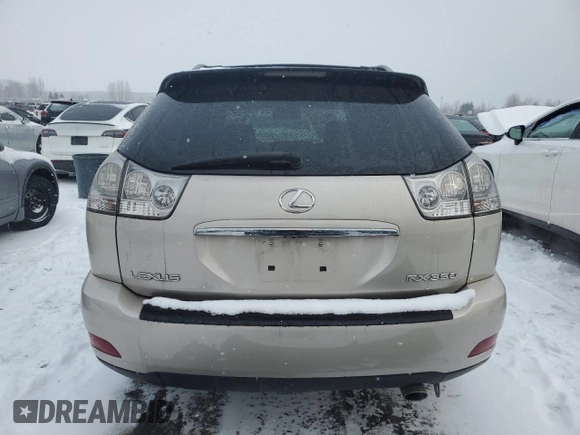 2008 Lexus RX 350 with VIN 2T2HK31UX8C060039, listed as a Copart auction lot 87805845 with 191,381 mi miles and Clean Title. Bid and sale history available at DreamBid. Image 6.