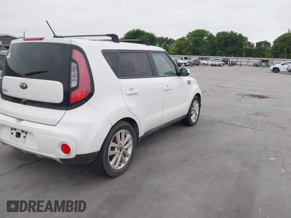 2018 Kia Soul + with VIN KNDJP3A53J7898937, listed as a IAAI auction lot 42032201 with 107,750 mi miles. Bid and sale history available at carsss.com. Image 4.