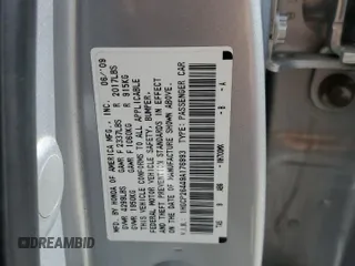 2009 Honda Accord LX-P z VIN 1HGCP26449A176993, wystawiony jako Copart lot #56486055 z przebiegiem 131 113 mil mil oraz Szkoda całkowita • Salvage title. Historia ofert i sprzedaży dostępna na DreamBid. Obrazek 13.