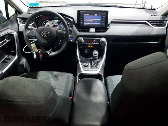 2020 Toyota RAV4 Hybrid XLE with VIN 4T3RWRFV0LU009343, listed as a Copart auction lot 59850075 with 68,768 mi miles and Salvage title. Bid and sale history available at DreamBid. Image 8.