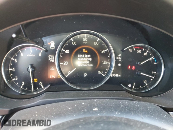 2019 Mazda CX-5 Grand Touring with VIN JM3KFBDM0K0571806, listed as a Copart auction lot 43395105 with 57,768 mi miles and Salvage Title. Bid and sale history available at carsss.com. Image 9.