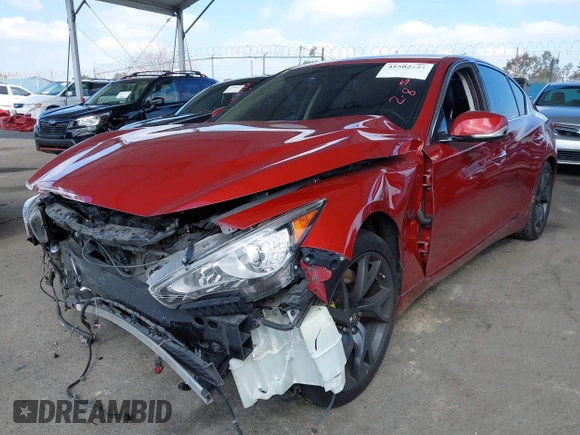 2015 Infiniti Q50 Premium with VIN JN1BV7AP7FM335405, listed as a IAAI auction lot 41502424 with 76,517 mi miles and . Bid and sale history available at DreamBid. Image 18.