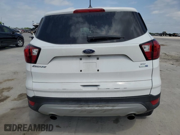 2019 Ford Escape SE with VIN 1FMCU9GD2KUA21566, listed as a Copart auction lot 53618215 with 51,186 mi miles and Salvage Title. Bid and sale history available at carsss.com. Image 6.