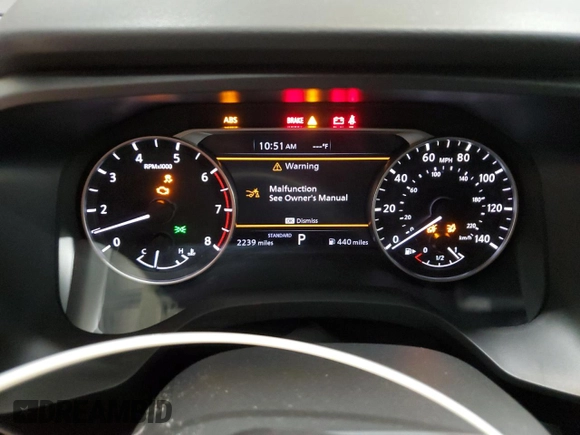 2025 Nissan Rogue SV with VIN 5N1BT3BA4SC802359, listed as a Copart auction lot 55099115 with 2,239 mi miles and Clean Title. Bid and sale history available at DreamBid. Image 9.