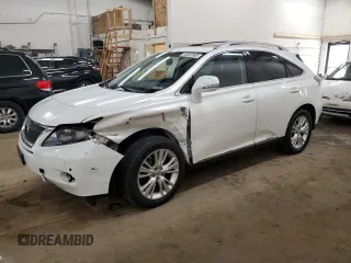 2011 Lexus RX with VIN JTJBC1BA5B2045421, listed as a Copart auction lot 53047595 with 166,384 mi miles and Salvage Title. Bid and sale history available at carsss.com. Image 1.
