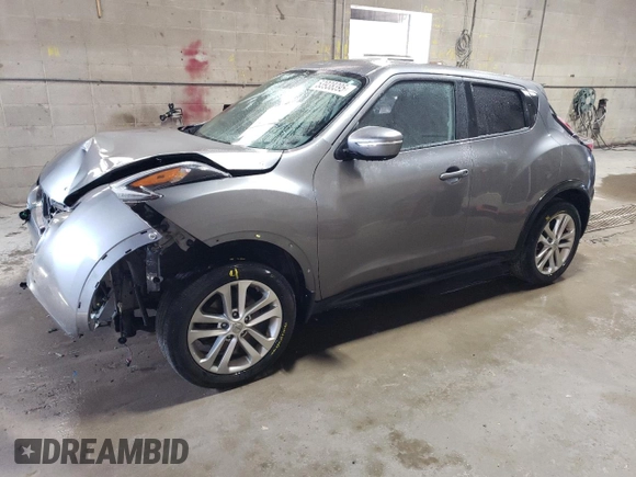 2015 Nissan Juke S with VIN JN8AF5MV4FT560296, listed as a Copart auction lot 53938395 with 171,618 mi miles and Salvage Title. Bid and sale history available at carsss.com. Image 1.