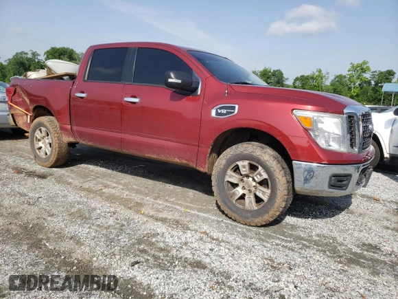 2017 Nissan Titan SV with VIN 1N6AA1EJ8HN573992, listed as a Copart auction lot 57311915 with 216,138 mi miles and Clean title. Bid and sale history available at DreamBid. Image 4.