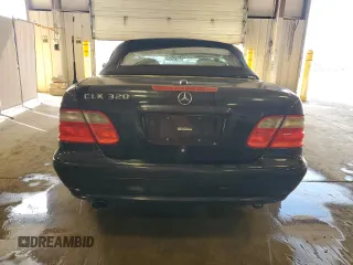 2000 Mercedes-Benz CLK with VIN WDBLK65G9YT034723, listed as a Copart auction lot 50038375 with 129,995 mi miles and Salvage Title. Bid and sale history available at carsss.com. Image 6.