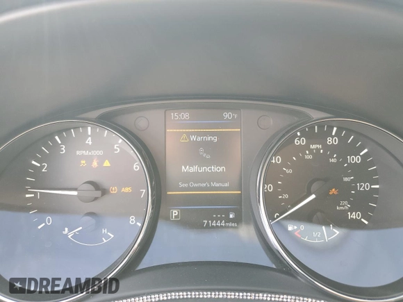 2019 Nissan Rogue SL with VIN 5N1AT2MT9KC787734, listed as a Copart auction lot 51473715 with 71,444 mi miles and Salvage Title. Bid and sale history available at DreamBid. Image 9.