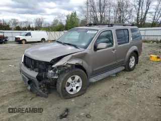 2006 Nissan Pathfinder SE z VIN 5N1AR18W96C664437, wystawiony jako Copart lot #53240165 z przebiegiem 168 019 mil mil oraz Szkoda całkowita • Salvage title. Historia ofert i sprzedaży dostępna na DreamBid. Obrazek 1.