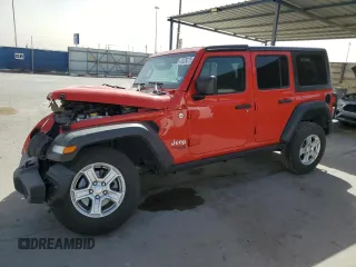 2019 Jeep Wrangler Unlimited Sport with VIN 1C4HJXDGXKW508282, listed as a Copart auction lot 47635375 with 21,171 mi miles and Salvage title. Bid and sale history available at DreamBid. Image 1.