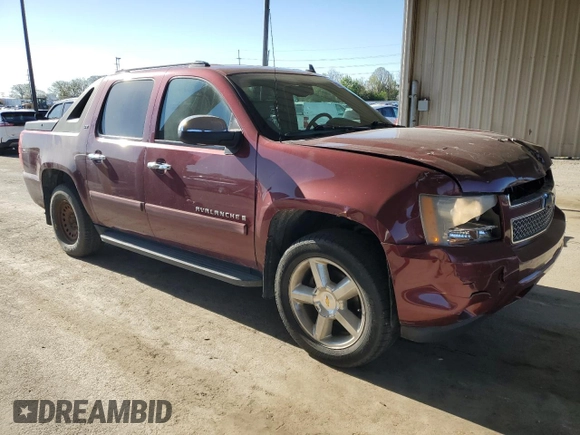 2008 Chevrolet Avalanche 2LT with VIN 3GNFK12398G275317, listed as a Copart auction lot 54267925 with 131,332 mi miles and Salvage title. Bid and sale history available at DreamBid. Image 4.