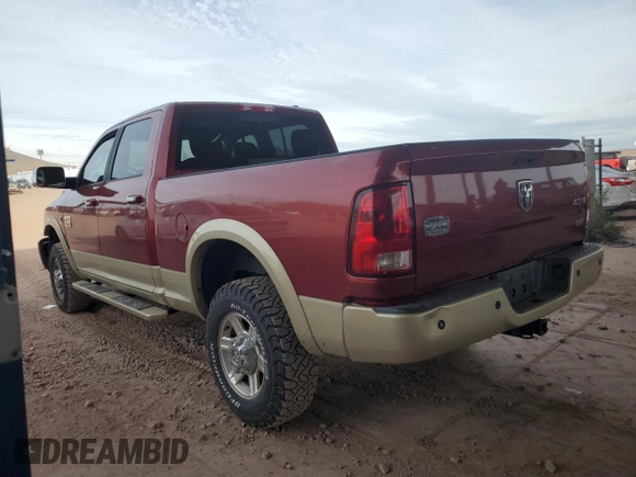 2012 Ram 2500 Laramie Longhorn with VIN 3C6UD5GL7CG301830, listed as a Copart auction lot 81342604 with 427,889 mi miles and Salvage Title. Bid and sale history available at carsss.com. Image 2.