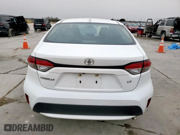 2022 Toyota Corolla LE with VIN 5YFEPMAE3NP380600, listed as a Copart auction lot 47675685 with 44,414 mi miles and Salvage Title. Bid and sale history available at DreamBid. Image 6.