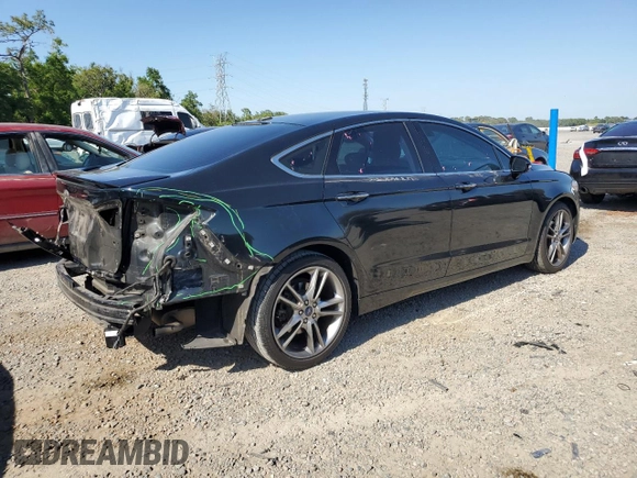 2014 Ford Fusion Titanium with VIN 3FA6P0K90ER190865, listed as a Copart auction lot 52861805 with 94,467 mi miles and Salvage Title. Bid and sale history available at carsss.com. Image 3.