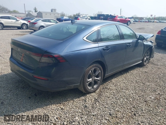 2024 Honda Accord EX with VIN 1HGCY1F39RA073695, listed as a IAAI auction lot 42132115 with 9,824 mi miles and . Bid and sale history available at DreamBid. Image 4.
