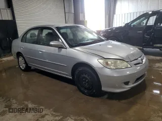 2005 Honda Civic LX with VIN 2HGES165X5H618584, listed as a Copart auction lot 48511425 with 209,342 mi miles and Salvage Title. Bid and sale history available at DreamBid. Image 4.