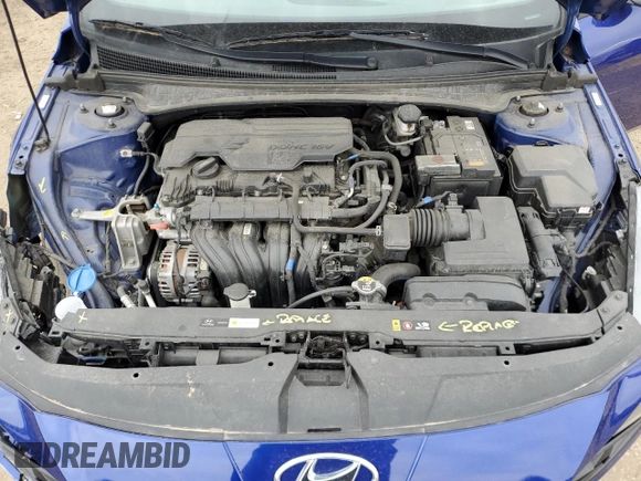 2022 Hyundai Elantra SEL with VIN KMHLM4AG4NU321006, listed as a Copart auction lot 50836235 with 45,307 mi miles and Salvage Title. Bid and sale history available at DreamBid. Image 11.