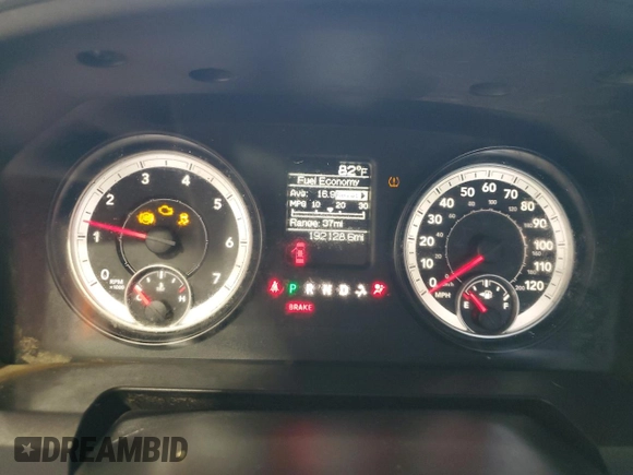 2014 Ram 1500 Express z VIN 1C6RR7FT9ES281872, wystawiony jako Copart lot #57793955 z przebiegiem 192 128 mil mil oraz Czysty tytuł • Clean title. Historia ofert i sprzedaży dostępna na DreamBid. Obrazek 9.