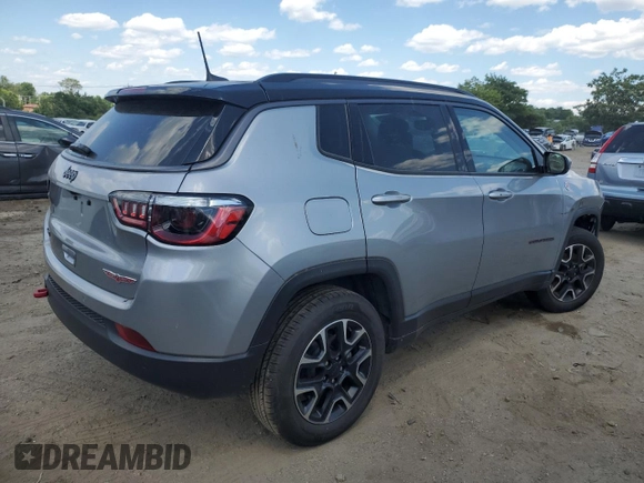 2021 Jeep Compass Trailhawk z VIN 3C4NJDDB1MT529228, wystawiony jako Copart lot #60490744 z przebiegiem 64 949 mil mil oraz Szkoda całkowita • Salvage title. Historia ofert i sprzedaży dostępna na DreamBid. Obrazek 3.