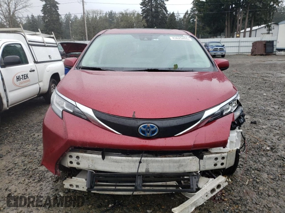 2021 Toyota Sienna XLE with VIN 5TDYSKFC1MS039435, listed as a Copart auction lot 43620405 with 94,107 mi miles and Salvage Title. Bid and sale history available at carsss.com. Image 5.