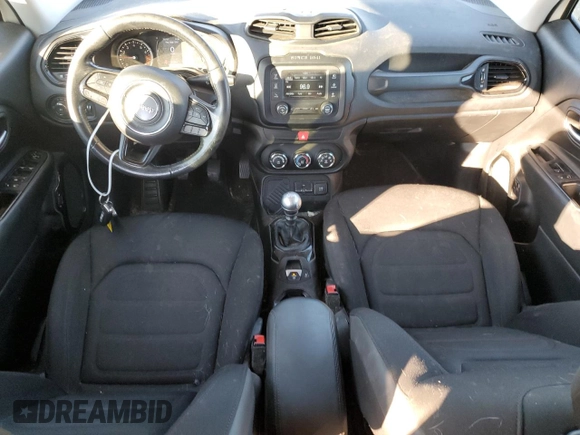 2017 Jeep Renegade Altitude with VIN ZACCJABH7HPG46080, listed as a Copart auction lot 80528314 with 91,123 mi miles and Salvage title. Bid and sale history available at DreamBid. Image 8.