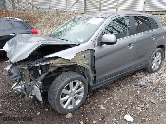 2014 Mitsubishi Outlander Sport SE with VIN 4A4AR4AU8EE025265, listed as a IAAI auction lot 41930705 with 66,669 mi miles. Bid and sale history available at carsss.com. Image 2.