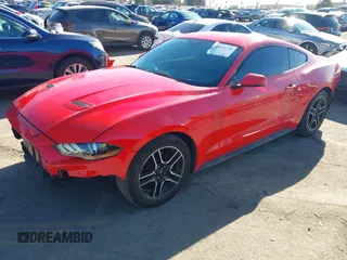 2019 Ford Mustang EcoBoost with VIN 1FA6P8TH3K5172668, listed as a IAAI auction lot 41059758 with 115,224 mi miles and . Bid and sale history available at carsss.com. Image 2.