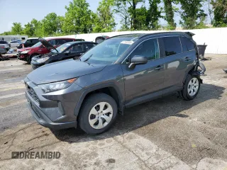 2019 Toyota RAV4 LE with VIN 2T3F1RFV1KC019526, listed as a Copart auction lot 57163305 with 121,635 mi miles and Salvage title. Bid and sale history available at DreamBid. Image 1.
