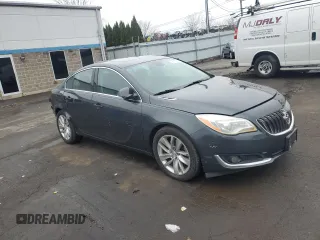 2015 Buick Regal Premium II with VIN 2G4GR5GX7F9281759, listed as a Copart auction lot 51153125 with 143,151 mi miles and Salvage title. Bid and sale history available at DreamBid. Image 4.