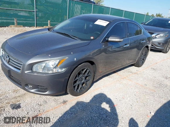 2014 Nissan Maxima 3.5 S with VIN 1N4AA5AP9EC457184, listed as a IAAI auction lot 41874709 with 133,700 mi miles. Bid and sale history available at carsss.com. Image 2.