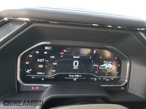 2025 GMC Sierra 1500 with VIN 3GTUUFE85SG126781, listed as a Copart auction lot 42742695 with 2,365 mi miles and Salvage Title. Bid and sale history available at DreamBid. Image 9.