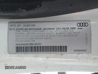 2014 Audi A7 Premium Plus z VIN WAUWGAFC3EN126101, wystawiony jako Copart lot #41959495 z przebiegiem 144 594 mil mil oraz Tytuł czysty. Historia ofert i sprzedaży dostępna na DreamBid. Obrazek 12.