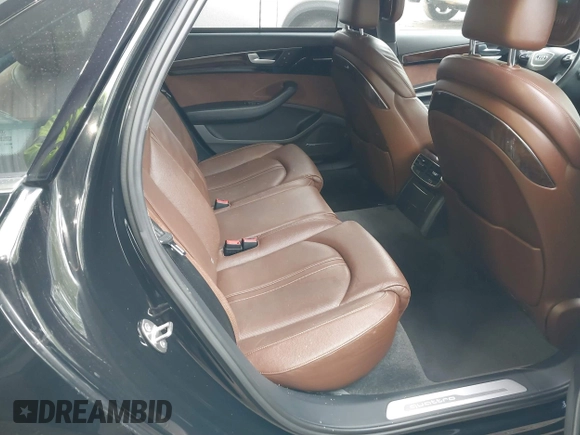 2018 Audi A8 L with VIN WAU44AFD8JN000478, listed as a IAAI auction lot 41726558 with 88,668 mi miles. Bid and sale history available at carsss.com. Image 8.