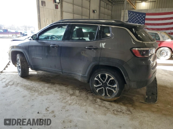 2022 Jeep Compass High Altitude with VIN 3C4NJDCB0NT103601, listed as a Copart auction lot 46914975 with 30,221 mi miles and Salvage Title. Bid and sale history available at DreamBid. Image 2.