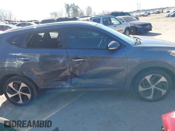 2016 Hyundai Tucson Limited with VIN KM8J33A26GU075023, listed as a IAAI auction lot 41656851 with 125,277 mi miles and . Bid and sale history available at DreamBid. Image 13.