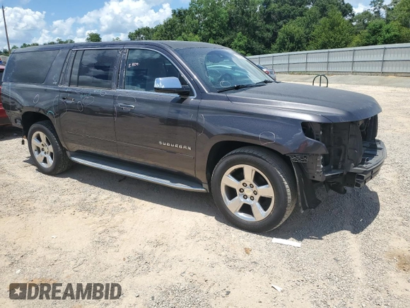 2015 Chevrolet Suburban LTZ with VIN 1GNSCKKC7FR552173, listed as a Copart auction lot 63483995 with 250,564 mi miles and Salvage title. Bid and sale history available at DreamBid. Image 4.