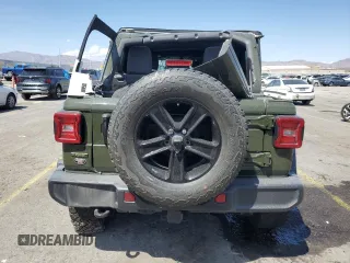 2021 Jeep Wrangler Unlimited Sahara Altitude с VIN 1C4HJXEM0MW655802, выставлен на аукционе Copart как лот 53337225 с пробегом 48 130 миль миль и Списание • Salvage title. История ставок и продаж доступна на DreamBid. Изображение 6.