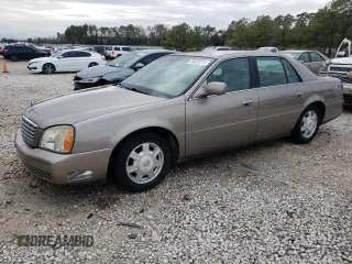 2003 Cadillac DeVille with VIN 1G6KD54Y03U206526, listed as a Copart auction lot 38023213 with 103,724 mi miles and Salvage Title. Bid and sale history available at carsss.com. Image 1.
