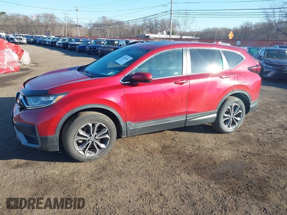 2021 Honda CR-V EX-L with VIN 2HKRW2H89MH615585, listed as a IAAI auction lot 41742944 with 47,669 mi miles. Bid and sale history available at carsss.com. Image 19.