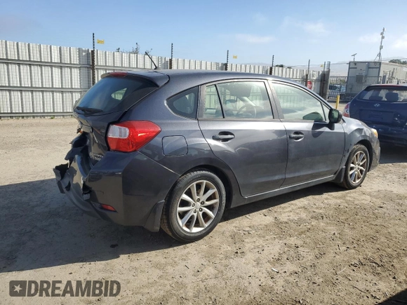 2012 Subaru Impreza Premium with VIN JF1GPAC6XCH237834, listed as a Copart auction lot 57117815 with 78,731 mi miles and Salvage title. Bid and sale history available at DreamBid. Image 3.