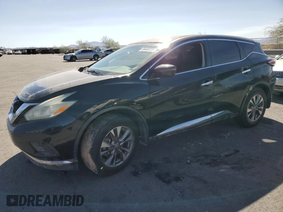 2016 Nissan Murano SL z VIN 5N1AZ2MG7GN137765, wystawiony jako Copart lot #56409725 z przebiegiem 157 462 mil mil oraz Szkoda całkowita • Salvage title. Historia ofert i sprzedaży dostępna na DreamBid. Obrazek 1.