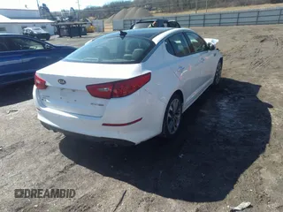 2015 Kia Optima SXL Turbo with VIN 5XXGR4A60FG378566, listed as a IAAI auction lot 41750017 with 111,850 mi miles and . Bid and sale history available at DreamBid. Image 4.